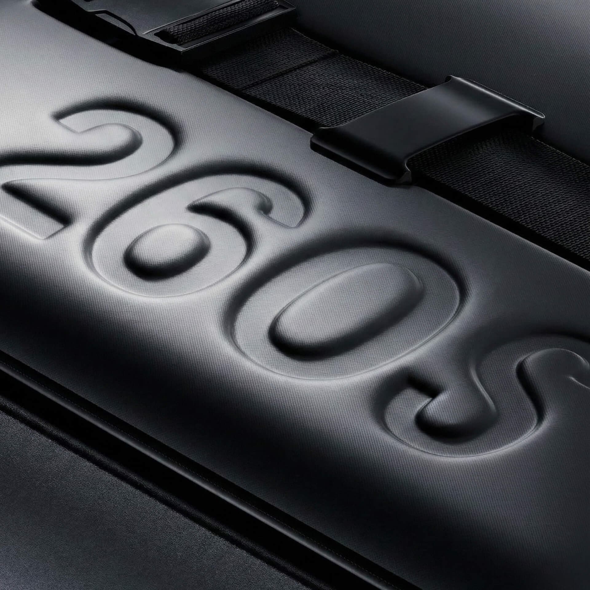 Dark textured product close-up